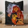 1pc. Cartoon Lion King Blanket, Soft Throw for Home Decor, Perfect Gift for Friends and Family, Seasonal Use, Cozy and Warm Blankets for Cou