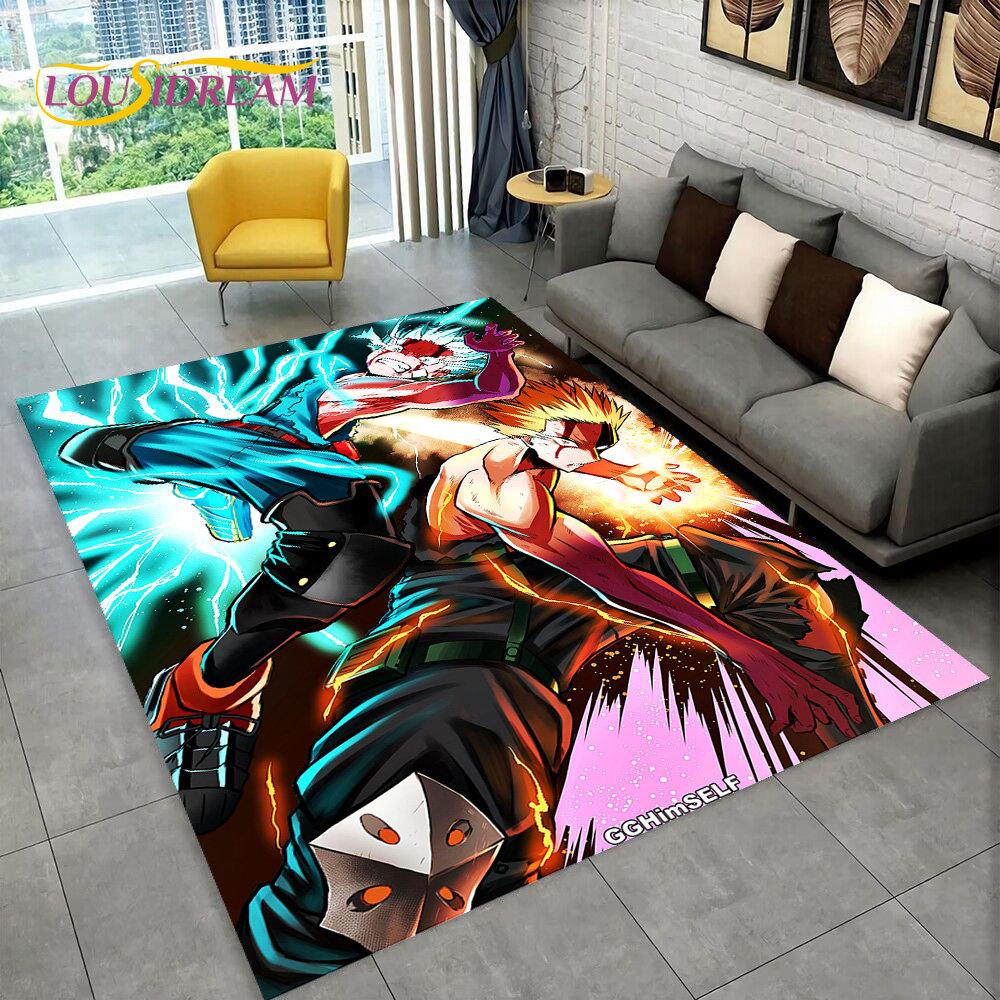 My Hero Academia, Japan Anime Area Rug,Carpets Rug for Living Room Bedroom Sofa Doormat Decoration,Kids Play Non-slip Floor Mat
