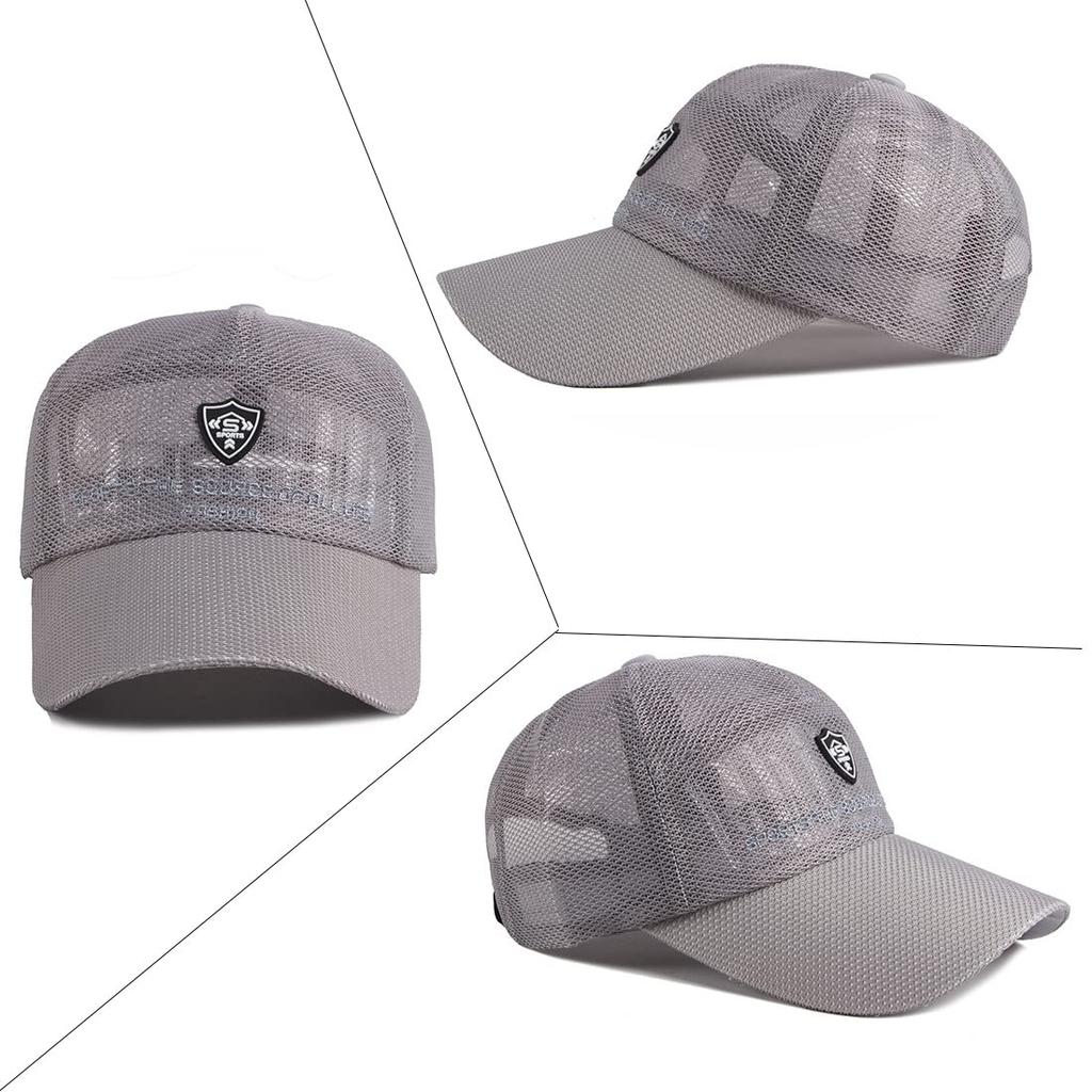 AXIAO Mesh Cap for Running and Outdoor Breathable Mesh Heatstroke Summer UV Sun Baseball Cap Men's Spring/Summer Activities, Construction,