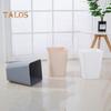 Small Waste Basket Trash Can Large Capacity Solid Color Easy To Clean Indoor Outdoor Plastic Garbage Bin