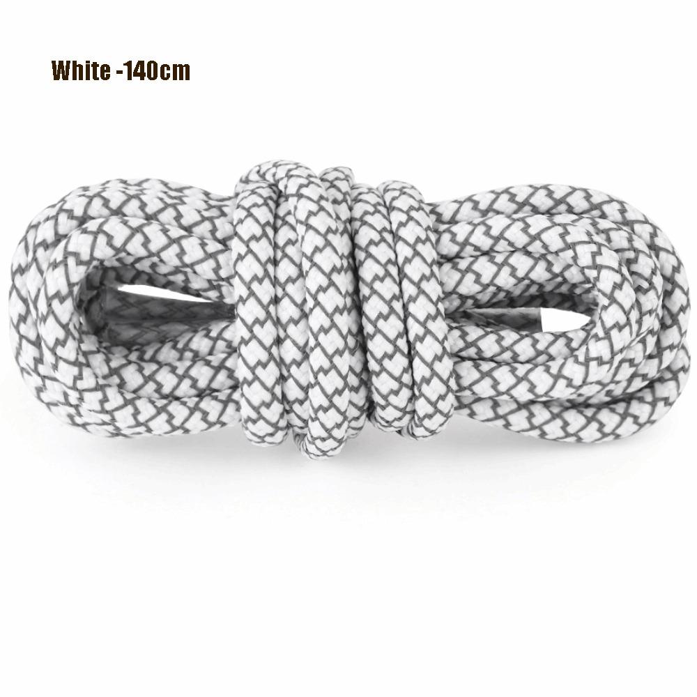 1Pair 4mm Round Running Shoe Ropes Reflective Shoelaces-Sneaker Shoestrings Night Running Fluorescent Shoe Rope Shoe Accessories