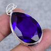 Amethyst Gemstone Handmade 925 Sterling Silver Jewelry Pendant 1.89" n5d49