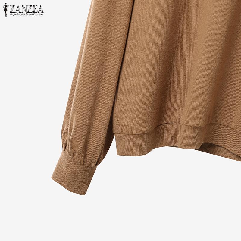 ZANZEA Women Long Sleeve Blouse and Pants Casual Two Piece Suit Sets