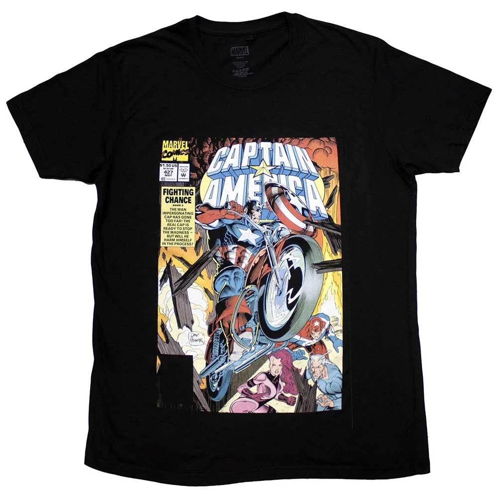 Comics Captain America Wheel TShirt Unisexs L