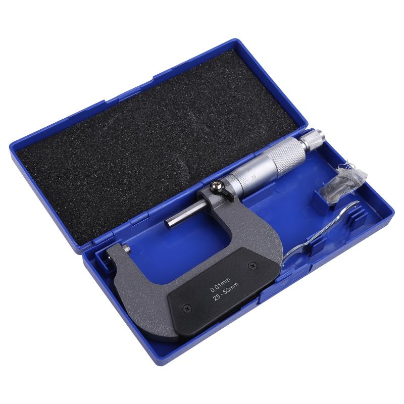 Precise Electronic LCD Caliper Gauge Micrometer 25-50/50-75/75-100mm Outside Metric Caliper Measurement Micrometer Tool