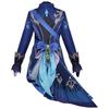 Παιχνίδι Genshin Impact Focalors Cosplay Καπέλο Περούκα Μαλλιά Πλήρες Σετ Αποκριάτικο Γυναικείο Φόρεμα Ομοιόμορφη Στολή Στολή Ρόλος Παίξτε Masquerade Water God
