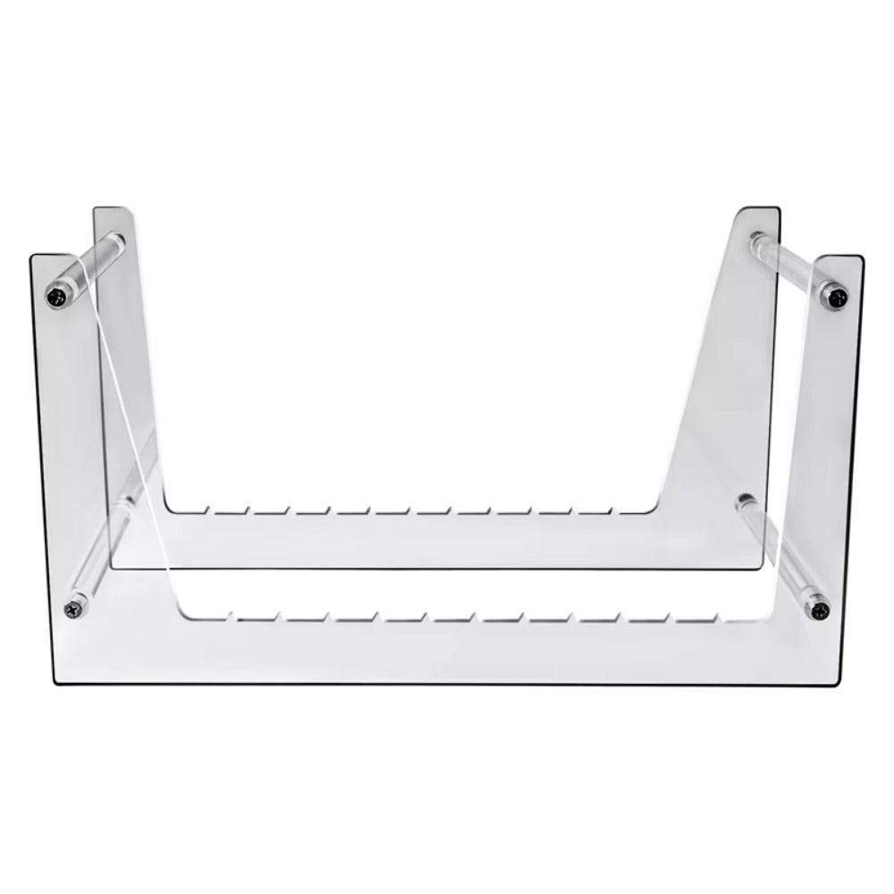 Clear Vinyl Record Stand Easy Assembly Acrylic CD Album Display Rack  Office