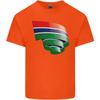 Curled Gambia Flag Gambian Day Football Unisexs Light Cotton Tshirt