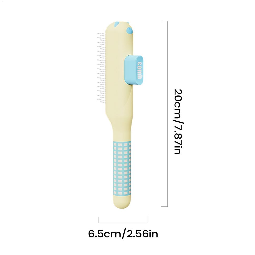 Pet Comb Self-Cleaning Hair Removal Comb One-button Press To Remove Loose Hair Dedicated Cat Comb For Pet Puppy Supplies