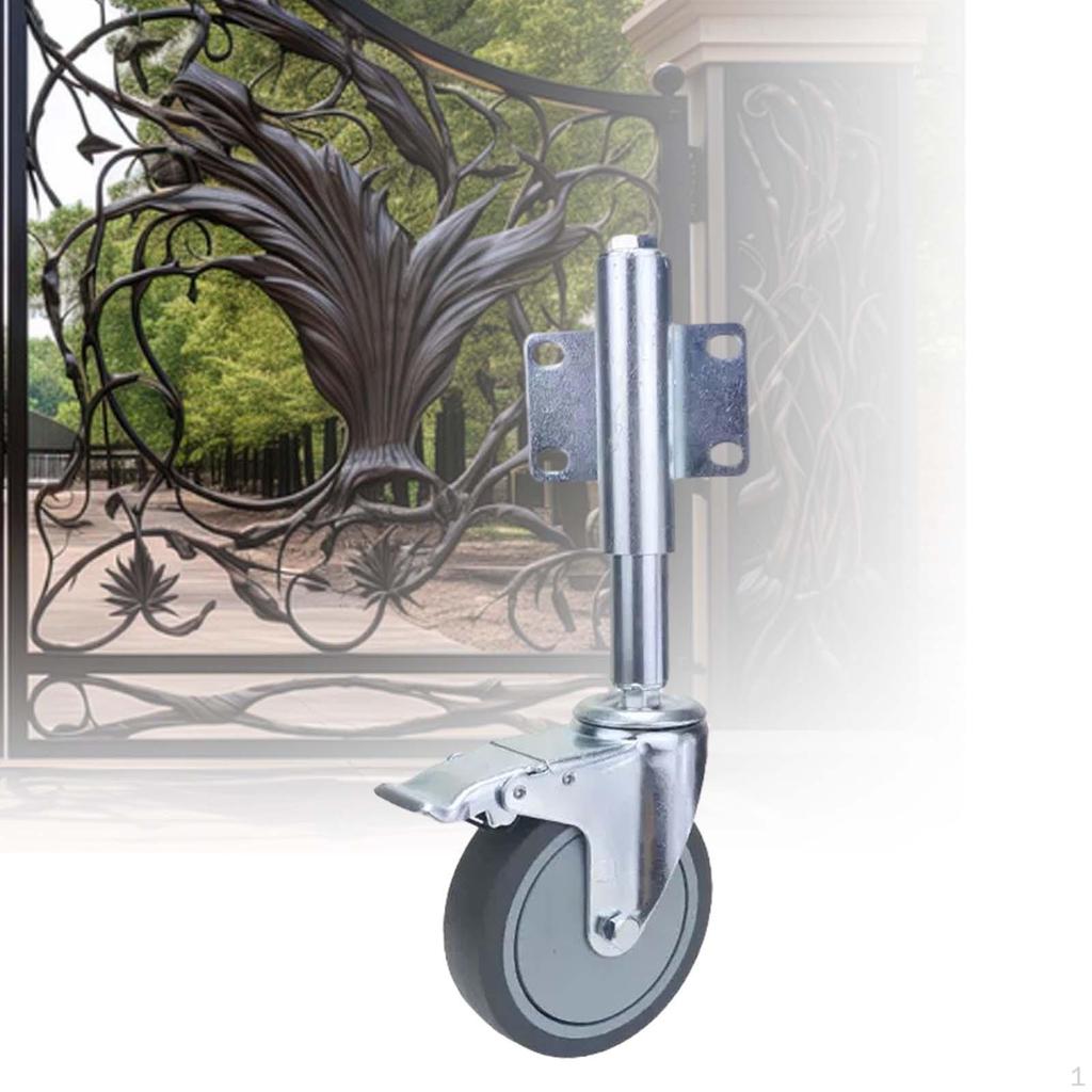 Gate Wheel Support Degree Swivel Flexible Heavy Duty Helper for Fence Gates
