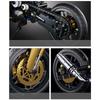 New Black Gold Motorcycle Building Blocks Assembly Cool Collection Display Model Car Kit Boy Children Toy Birthday Gift 1200+pcs
