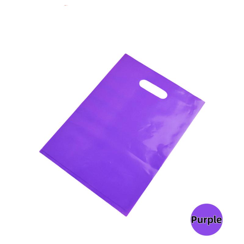 StoBag, 100 Pcs Customized Logo Multiple Color Shopping Bag With Handle Plastic Gift Bag (excluding printing fee)