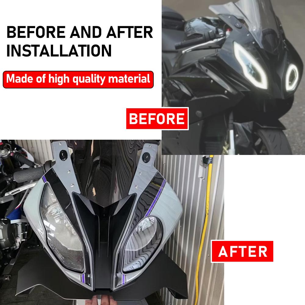 New Motorcycle Front Fairing Winglet Aerodynamic Wing Spoiler lower lip Spoilers For BMW S1000RR 2015-2018 S 1000 RR 2018