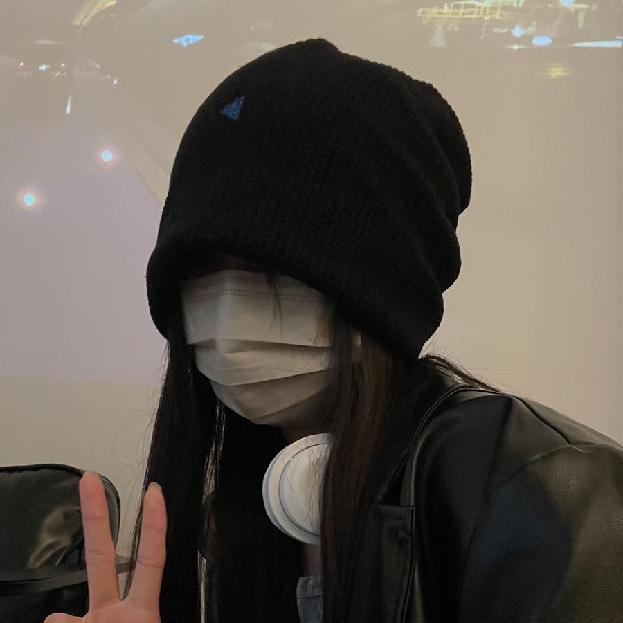 Fine Knitted Bag Head Hat Versatile for Men and Women Oversize Stacking Hat Ear Protector