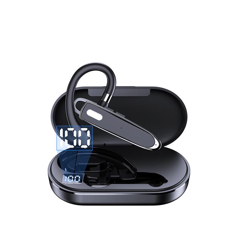 True Wireless Bluetooth Earhook Earphones with Noise Cancelling & Music Calling Features