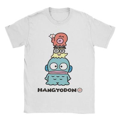 Hangyodon Japansk Tecknad T-shirts Män Coola 100% Bomulls T-shirts Rund Hals Kortärmad T-shirt Födelsedagspresent Kläder