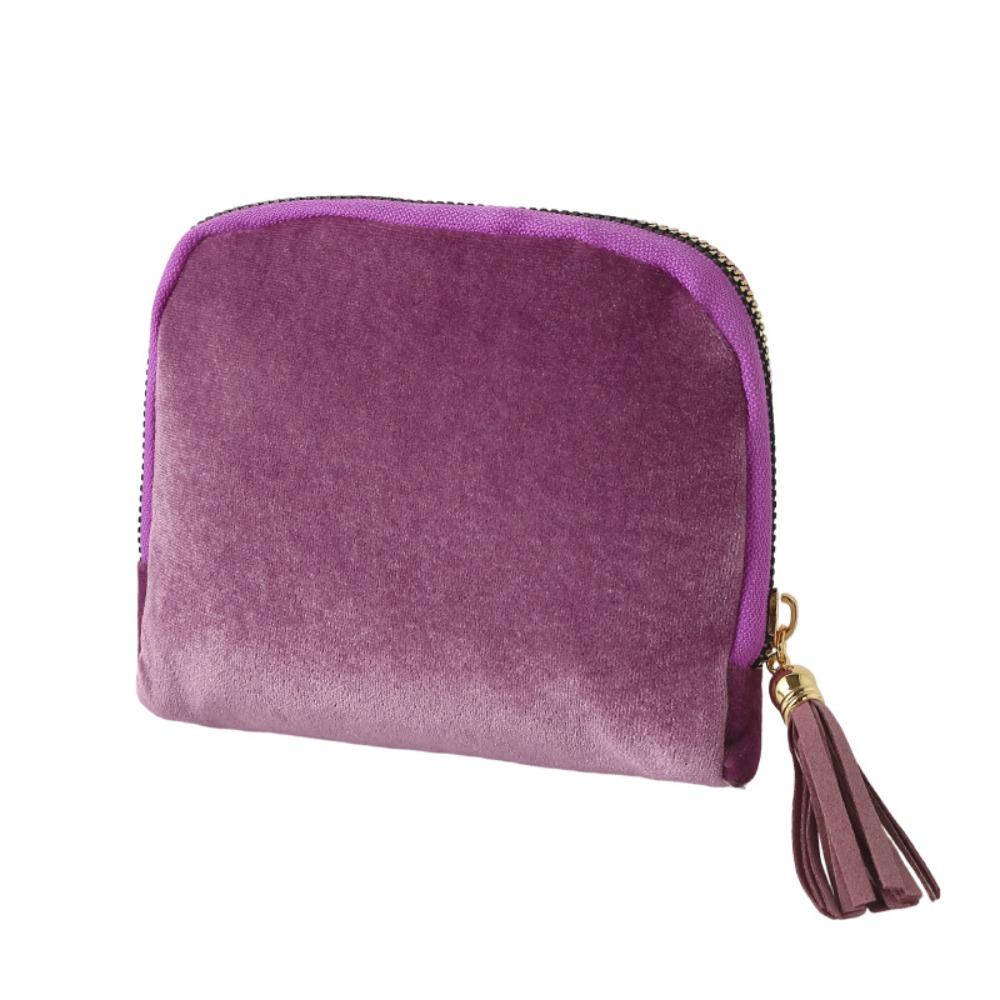 Portable Jewelry Storage Bag Anti-Scratch Women s Wallet Durable Travel Jewelry Case  Home Storage фиолетовый