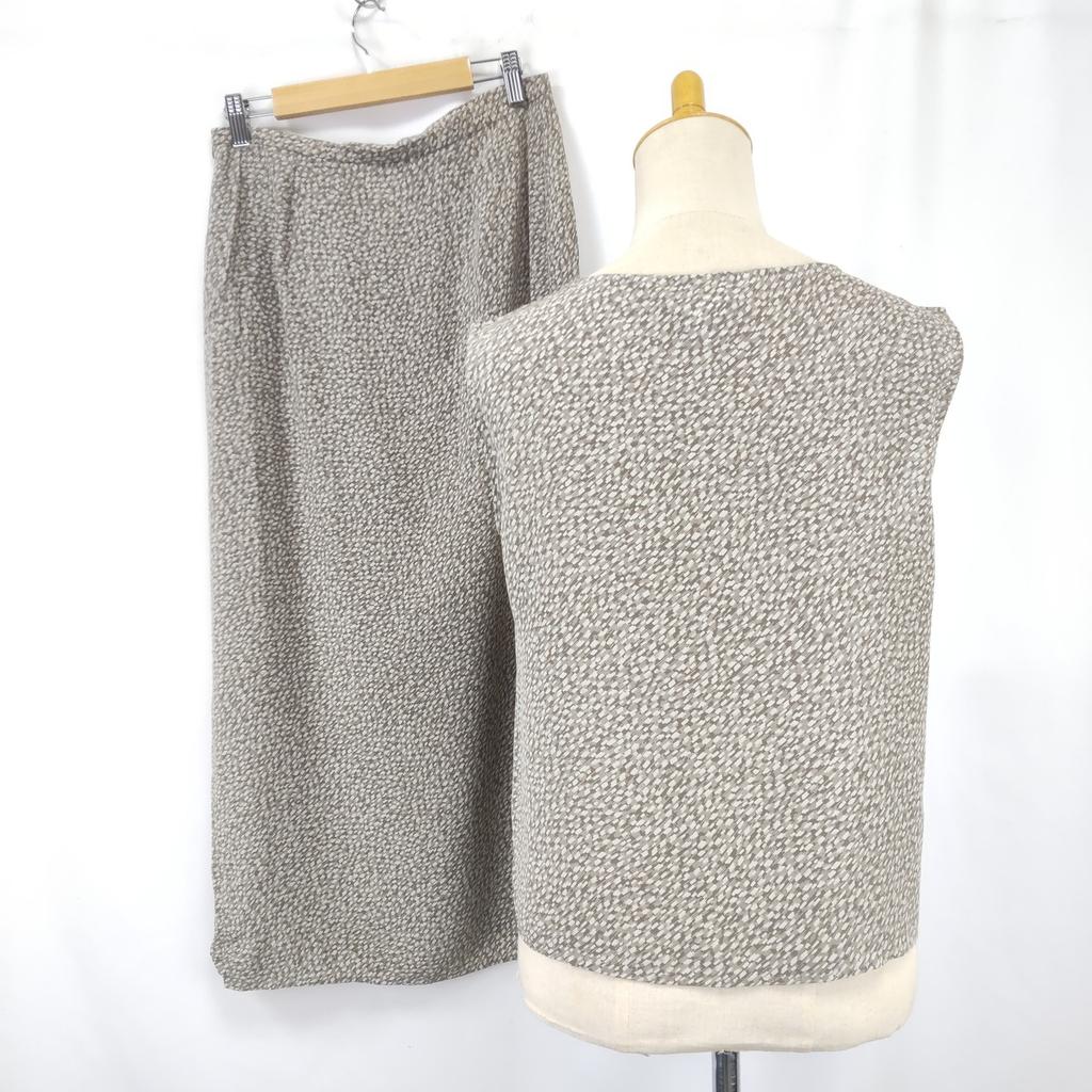 Excellent Condition Italy MAX MARA 100% Silk Sleeveless Top & Long Skirt Set USA 8 L(USED)