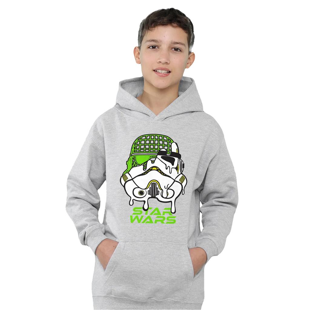 Star Wars Childrens/Kids Stormtrooper Helmet Heather Pullover Hoodie