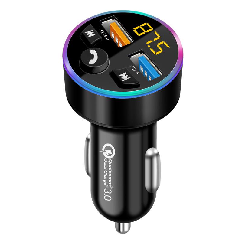 Neuer Stil 3.1A Dual USB Auto MP3 Player Auto FM Bluetooth Empfänger QC3.0 Zigarettenanzünder Schnellladung Autoladegerät Netzteil