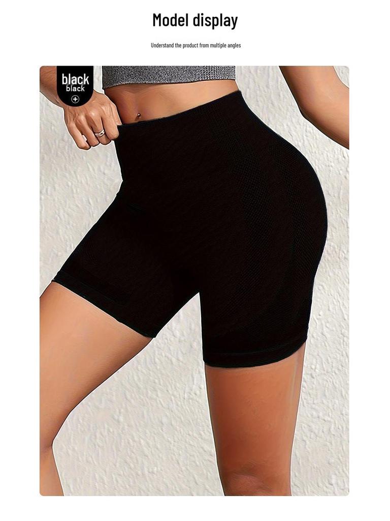 Seamless Gradient High-Waist Butt-Lifting Yoga Shorts for Women - Quick-Dry Fitness & Outdoor Sports