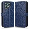For TECNO Pova 7 Ultra 5G Wallet Case Dot Pattern Imprint PU Leather Phone Cover with Wrist Strap