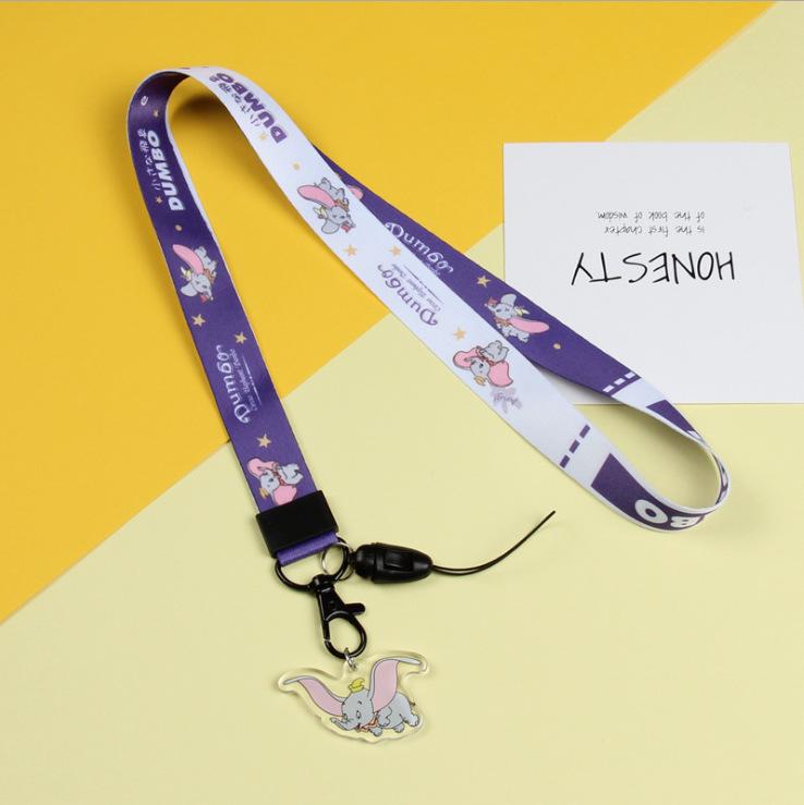 Creative Cartoon Phone Case Lanyard with Acrylic Pendant Keychain - Trendy Neck Hanging Accessory for Women