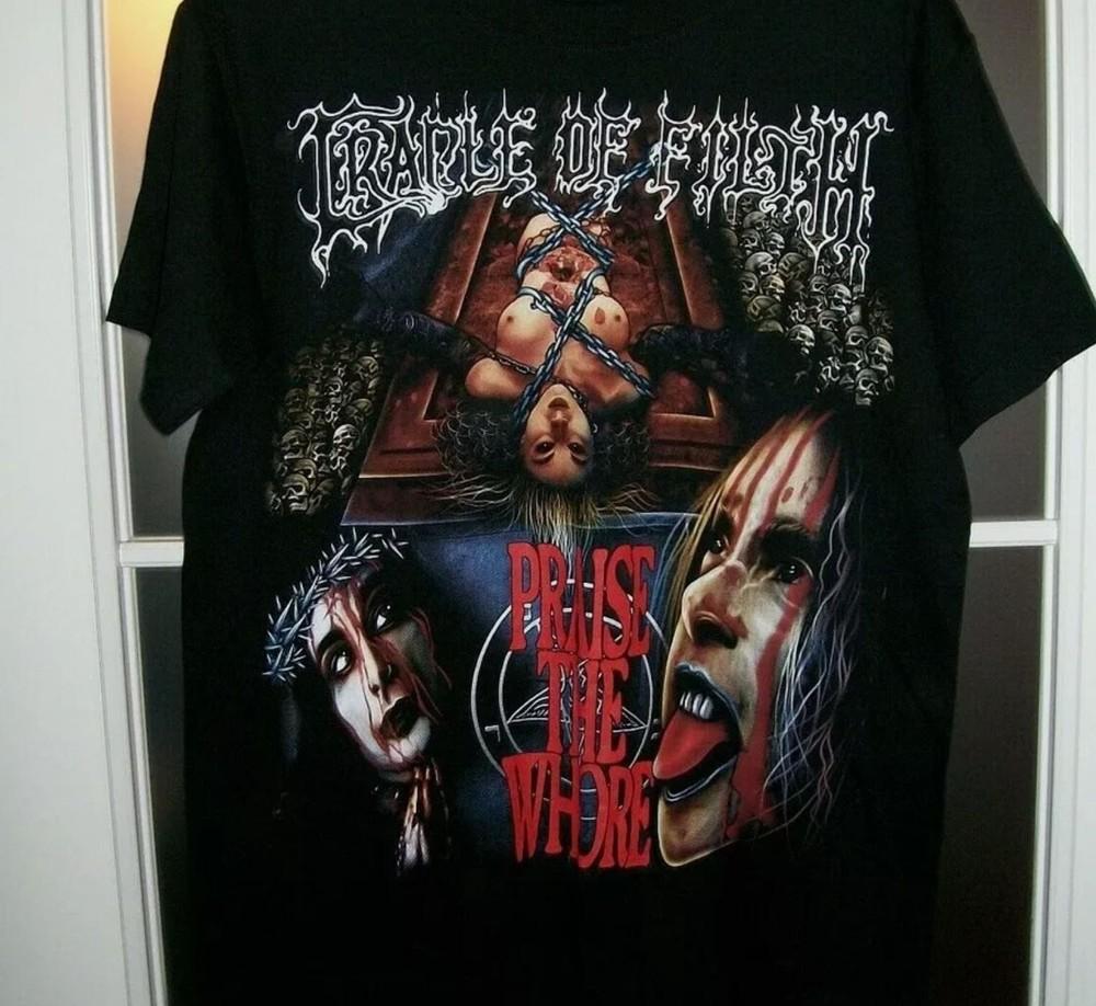 Футболка группы CRADLE OF FILTH Классическая унисекс футболка Размеры S-5XL Унисекс футболка XL
