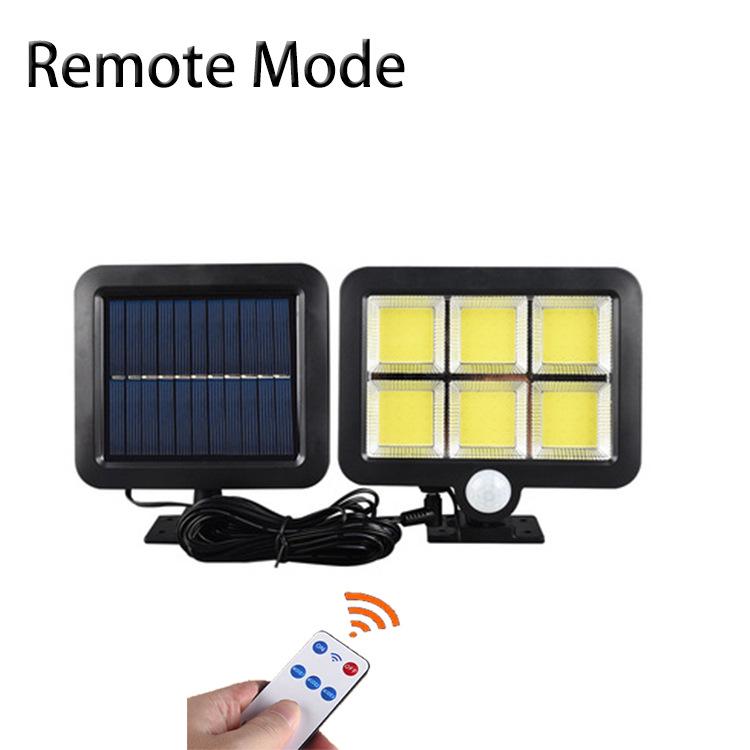 Outdoor Solar Motion Sensor Wall Lights with Remote Control for Courtyard and Corridor