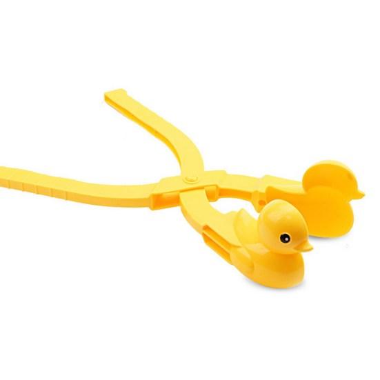 Practical Creative Color Cognition Simple Operation Duck Shape Snowball Maker Clamp Winter Snow Toy