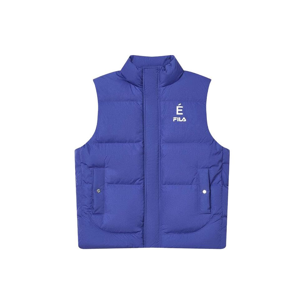 

FILA X Études Collaboration Solid Color Stand Collar Casual Down Vest Men vests Italian-Blue F11M346904F-BU L