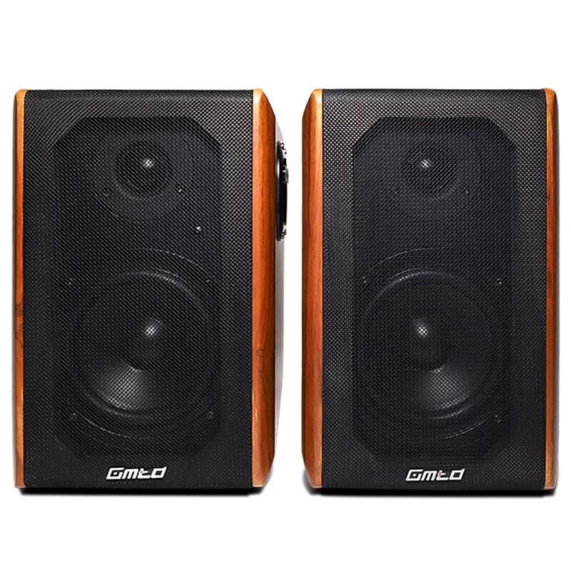 Gmtd CL02 HIFI Bluetooth 2.0 Wooden Bookshelf Speakers CN plug (adapter included)