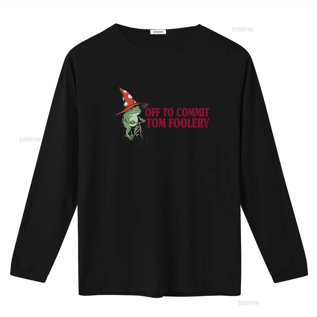 Off to Commit Tom Foolery T Shirt Funny Frog Meme Weirdcore Vintage Retro Humor vintage Washed Stylish Top For Everyday Wear