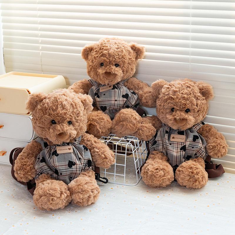 Cute Ryan Bear Backpack Plush Teddy Bear Children's Companionship Gifts Gifts for Girls Doll Bag