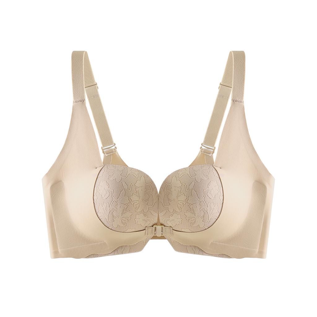 Front buckle underwear Women's small breasts gather and show large breasts New popular seamless back comfortable bra bra