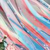 100*150cm Fairy Gradient Color Chiffon Fabric Ancient Style Flowers Printed Tulle Fabric DIY Hanfu Skirts Dress Stage Costume