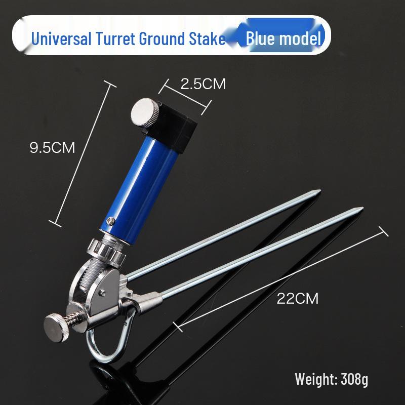 Two-in-One Fishing Rod Holder & Chair with Thickened Hardened Design, Stainless Steel Stand for Taiwan Fishing