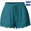 Lace Drawstring Casual Women Loose Shorts Large Size Pants