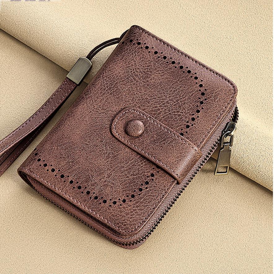 Новый ретро унисекс кошелек из натуральной кожи, многофункциональный держатель для карт, все-в-одном, большая вместимость, повседневная сумка-органайзер, кошелек