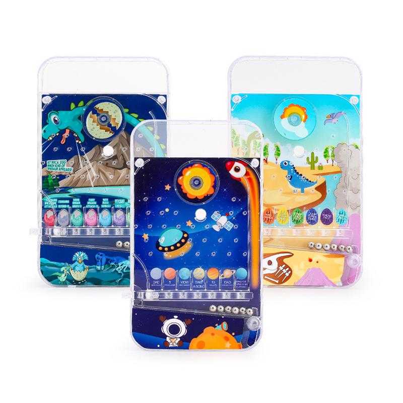 Puzzle Cartoon Doppelseitige Pachinko-Scheibe Handheld Pachinko-Spielmaschine Labyrinth Laufende Kugeln Spur Süßigkeiten Spielzeug
