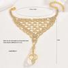 Versatile Rhinestone Hand Chain Fashion Finger Chain Ring Bracelet  for Weddings