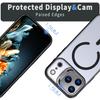 Applicable to Apple 17 transparent skin feeling mobile phone case, lens frame all-inclusive hidden bracket iPhone17pm magnetic case