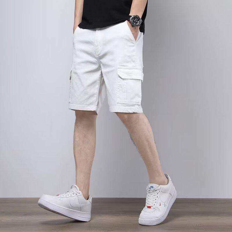 

Мужские шорты карго свободного кроя в американском стиле - Модная, повседневная спортивная одежда 31 белый
