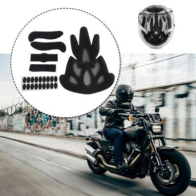 Coussinets de protection intérieurs universels pour casque, doublure scellée, éponge, accessoires pour sports de plein air, cyclisme, moto, vélo