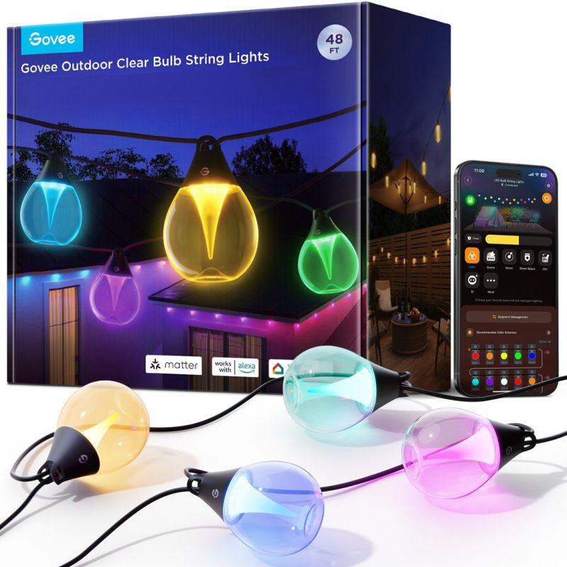 Govee - LED RGBICW Dimmbare Outdoor-Deko-Lichterkette - 16m Gesamtlänge - Bild 7