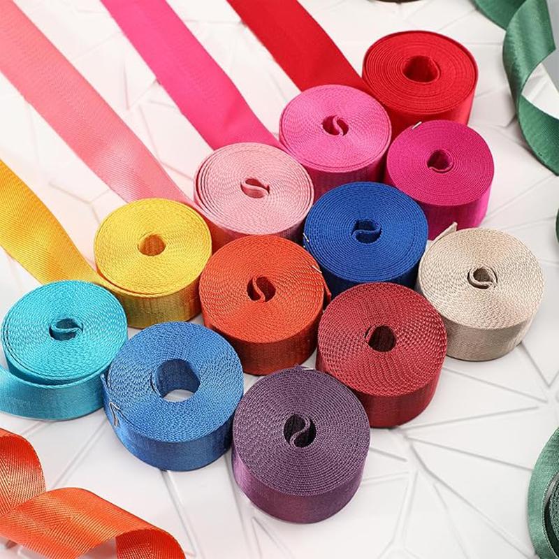 Nastro in Nylon 5M 20/25/32/38/50mm Nastro di Tela Cinghie per Borse Nastro Nastri Decorativi Rotolo Cintura Sling per Cucito Accessori Bais