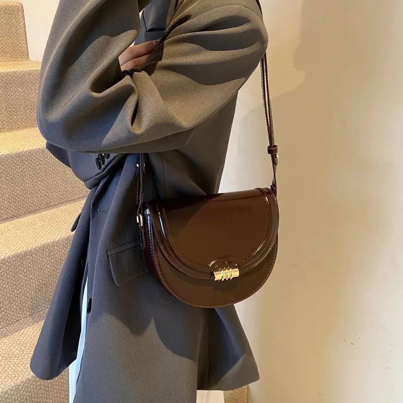 Luxury High Quality Fashion Solid Zipper Hasp Pu Shoulder Bags Women  Hot Sale Versatile Commuter Handbags Bags Ladies