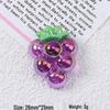 Electroplated Grape Resin Edible Toy DIY Cream Glue Clog Shoe Buckles Jewelry Accessories