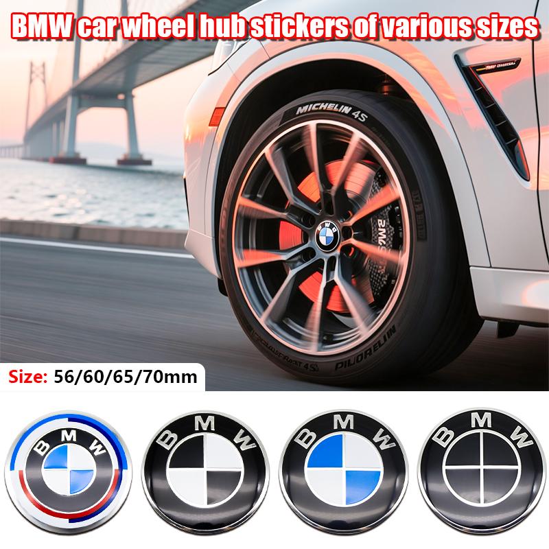4Pcs ABS Wheel Center Cap Badge 56 60 65 70mm For BMW M Power M2 M3 M4 M5 M6 M Competition Glossy Black Silver Tuning Accessory vdkc30