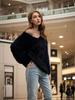 2025 Autumn/Winter Women's Faux Mink Long-Haired Knitted Sweater - Round Neck Fashion Pullover, Solid Color.
